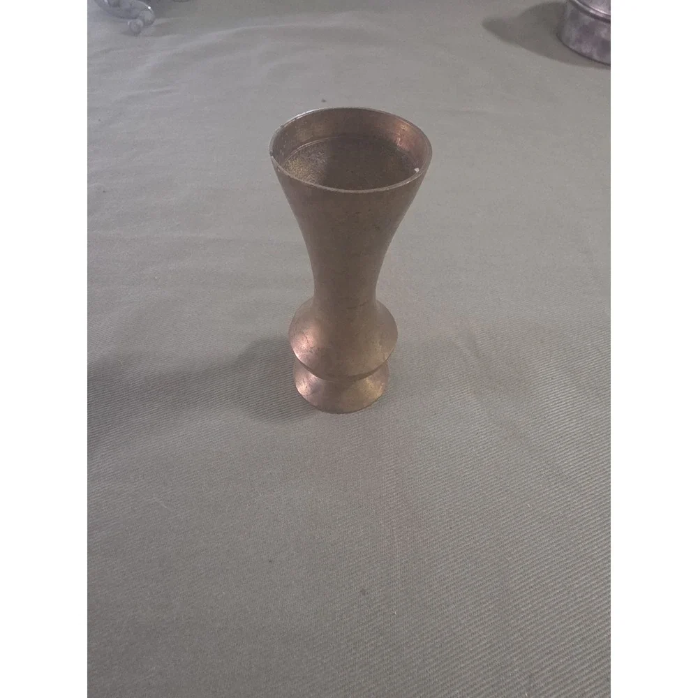 small vintage brass vase 3